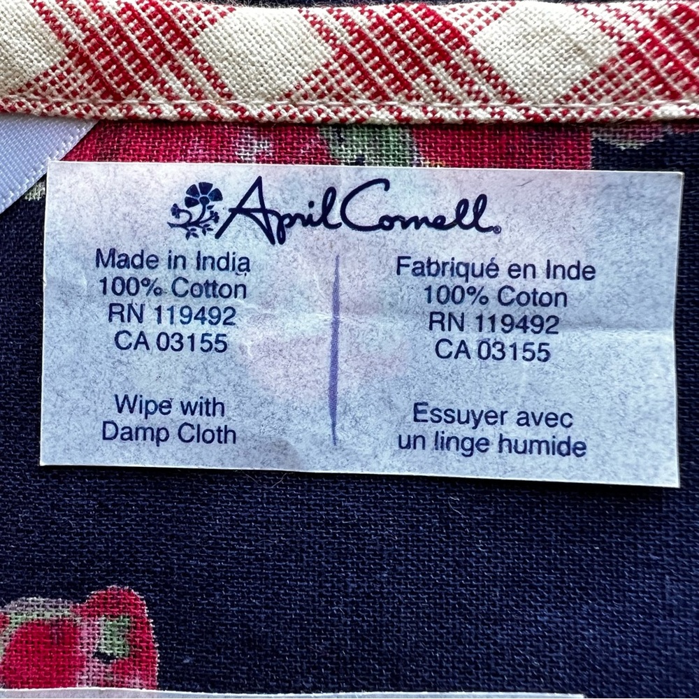 4PC April Cornell Home Collection Strawberry Oil PM Rose Floral Placemat SET - Picture 11 of 16